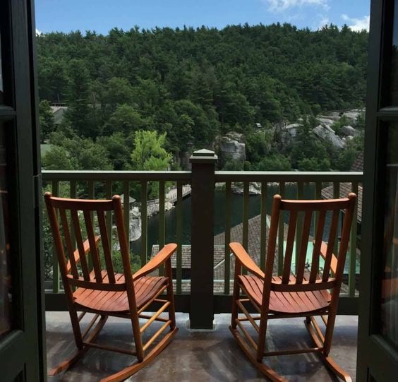 mohonk room balcony concrete