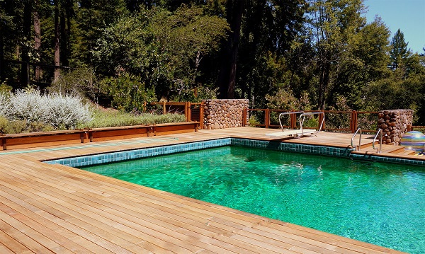 Ipe wood pool deck