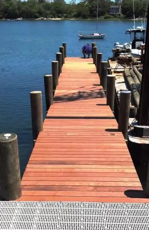 Ipe Dock on Fisher’s Island, New York
