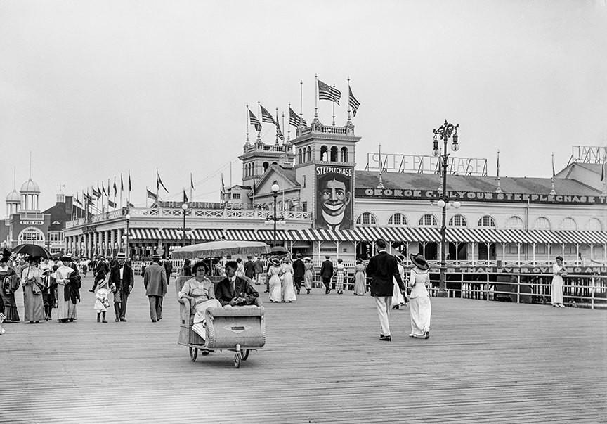 Coney Island Boardwalk back in the day