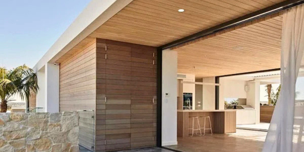 Trending Wood Ceiling Soffit Design with Thermally Modified Wood