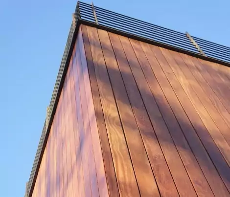 modern vertical wood siding