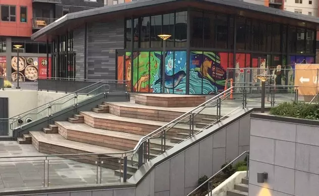 Public Hardwood Rooftop Deck in Greater Seattle